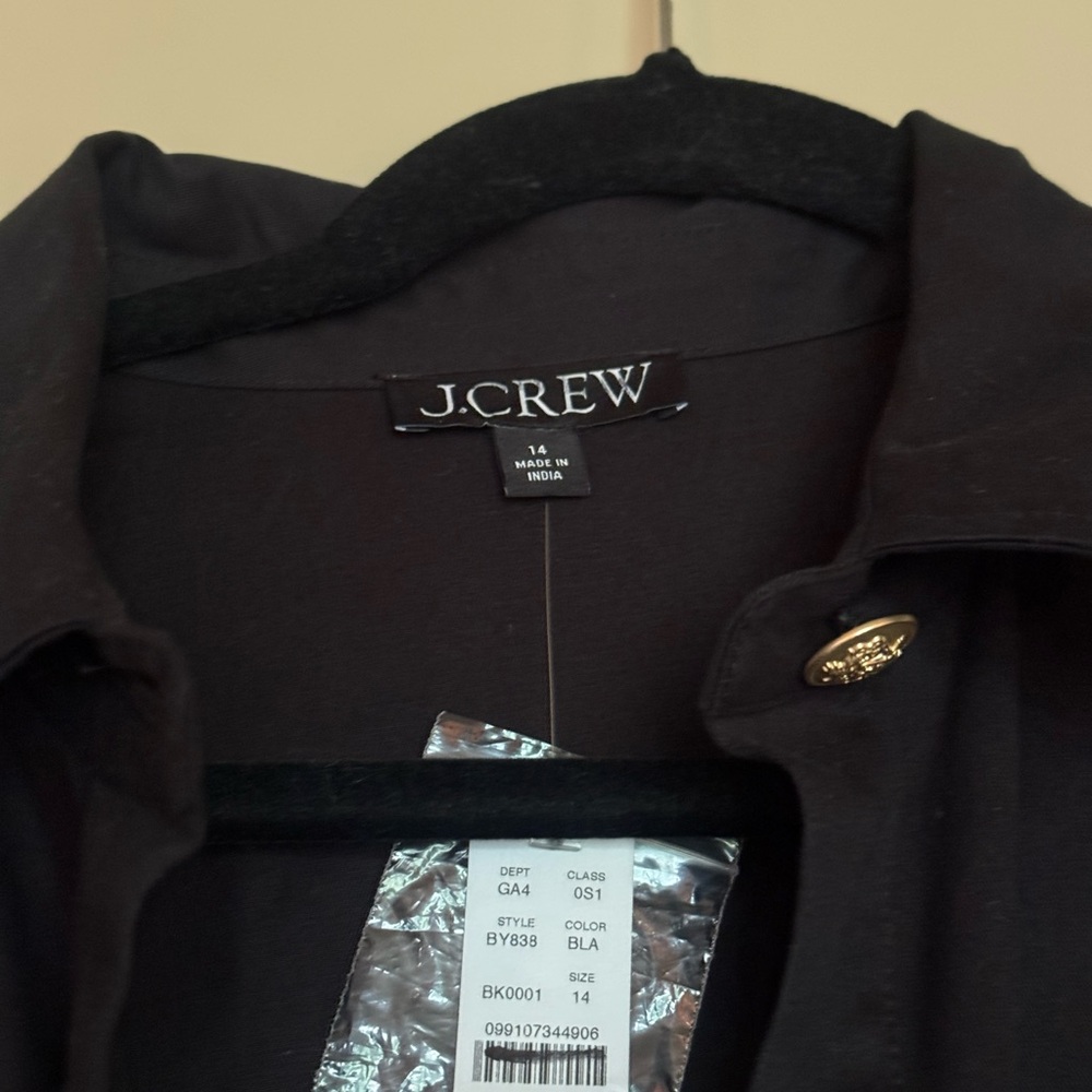 J. Crew A line Chino shirt dress new with tags